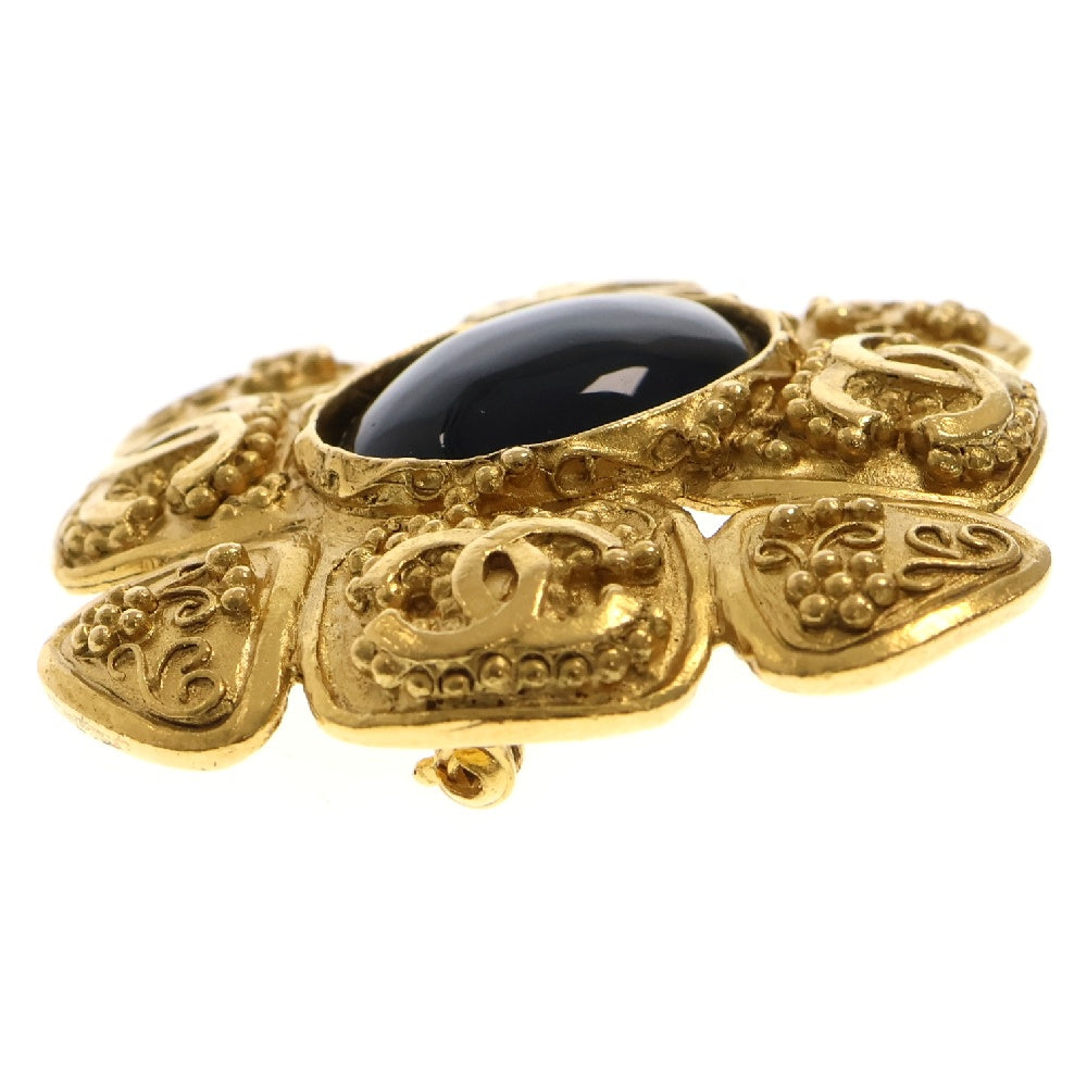 CHANEL(シャネル) グリポワ ココマーク ブローチ 96P ブラウン ゴールド GP アクセサリー