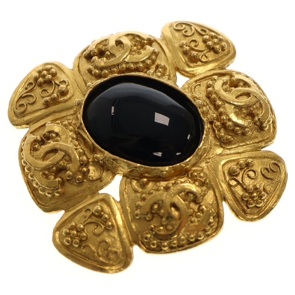 CHANEL(シャネル) グリポワ ココマーク ブローチ 96P ブラウン ゴールド GP アクセサリー