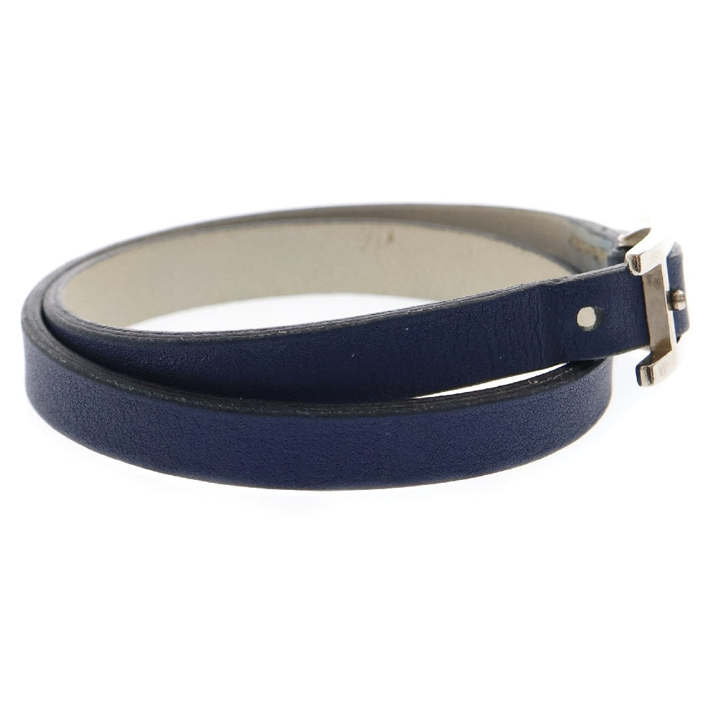 HERMES(エルメス) アピ2 ブレスレット SV金具 ブルー