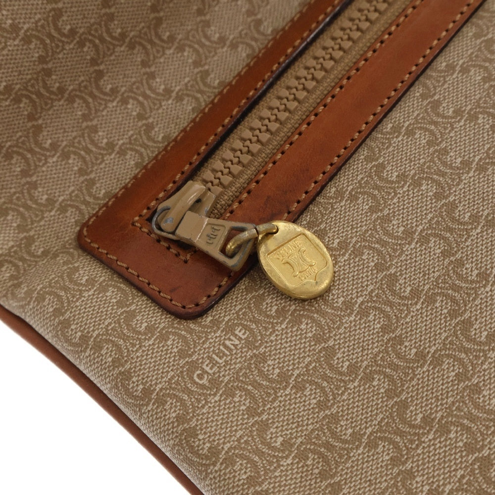CELINE(セリーヌ) マカダム柄 ロゴ クラッチバック ベージュ