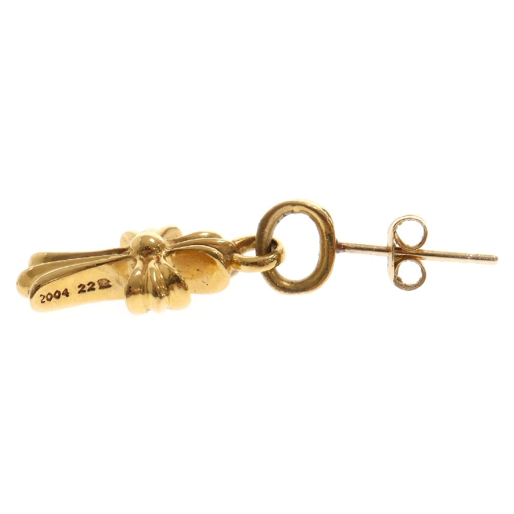 CHROME HEARTS(クロムハーツ) 22K BBY F PPRCHN P SAP 22Kベイビーファット アフターPAVEピンクサファイア ピアス ゴールド