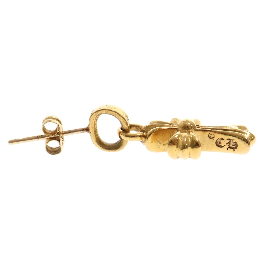 CHROME HEARTS(クロムハーツ) 22K BBY F PPRCHN P SAP 22Kベイビーファット アフターPAVEピンクサファイア ピアス ゴールド