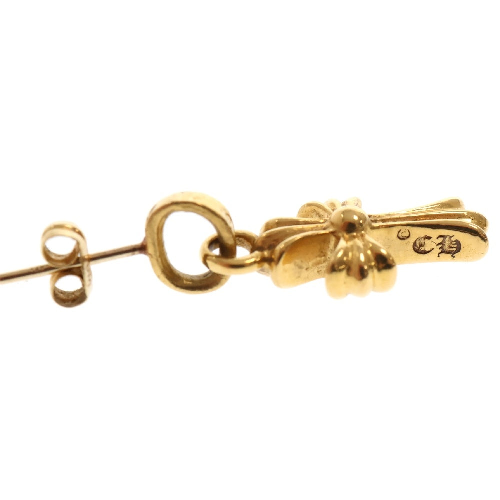 CHROME HEARTS(クロムハーツ) 22K BBY F PPRCHN P SAP 22Kベイビーファット アフターPAVEピンクサファイア ピアス ゴールド