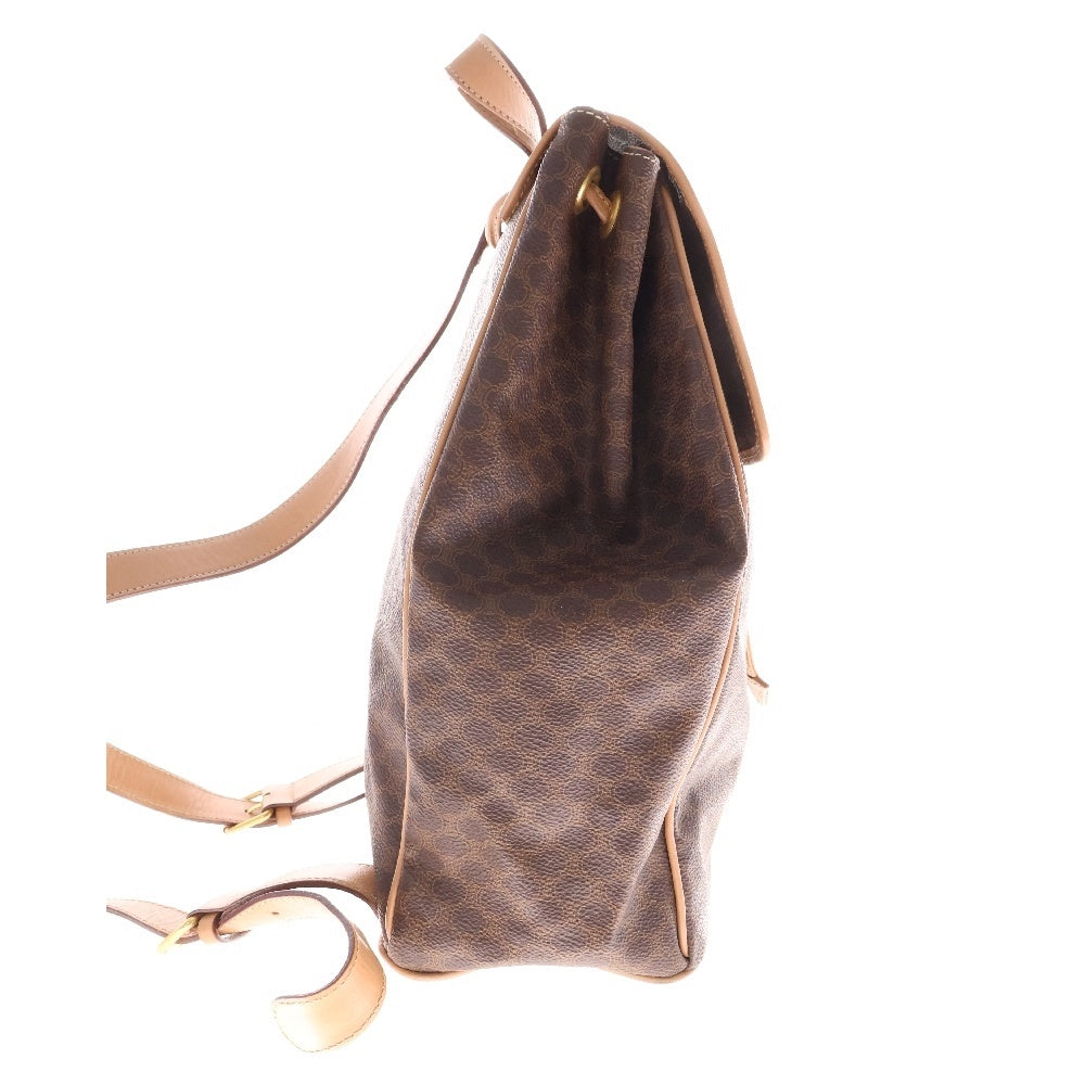 CELINE(セリーヌ) マカダム レザーバックパック リュック ブラウン