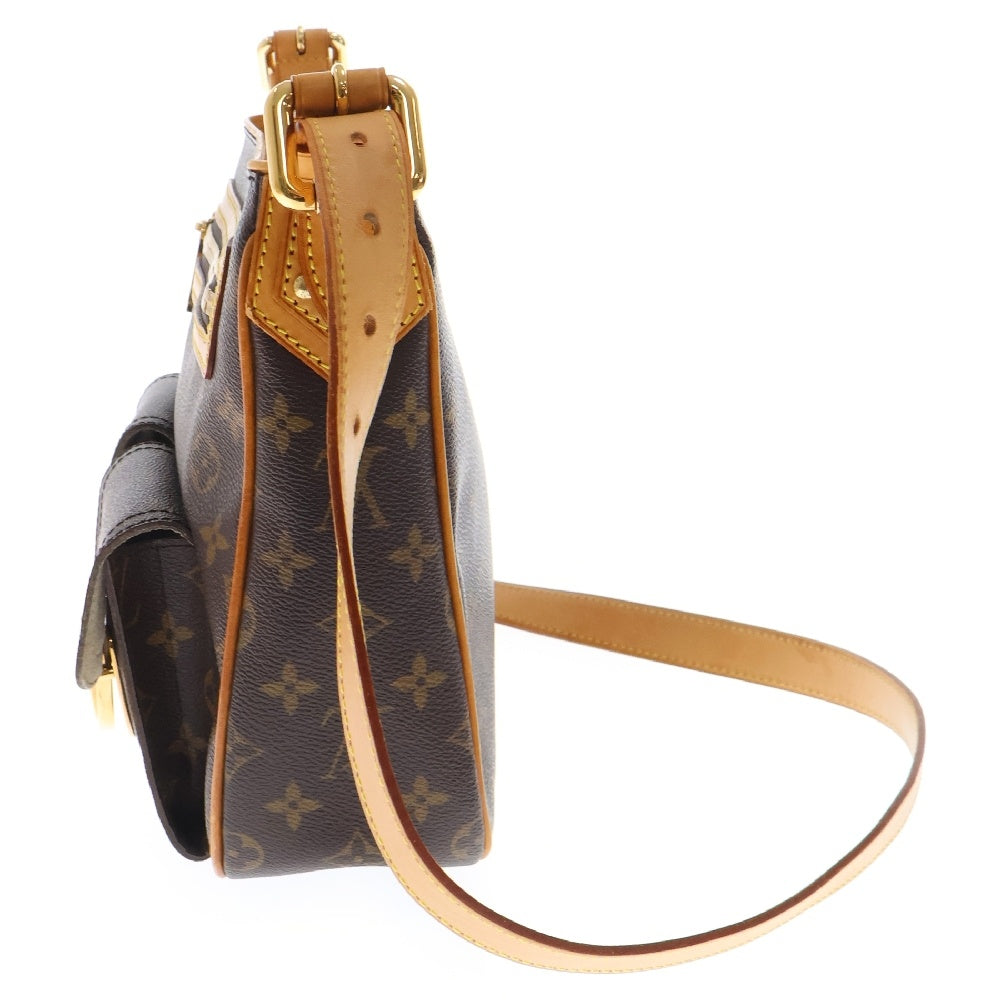 LOUIS VUITTON(ルイヴィトン) モノグラム ハドソンGM ワンショルダーバッグ プッシュロック ブラウン PVCレザー M40045