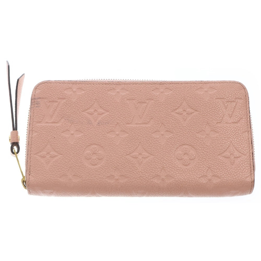 LOUIS VUITTON(ルイヴィトン) モノグラムアンプラント ポルトフォイユインターナショナル レザー ラウンドジップ ロングウォレット 長財布 ピンク レディース M64090