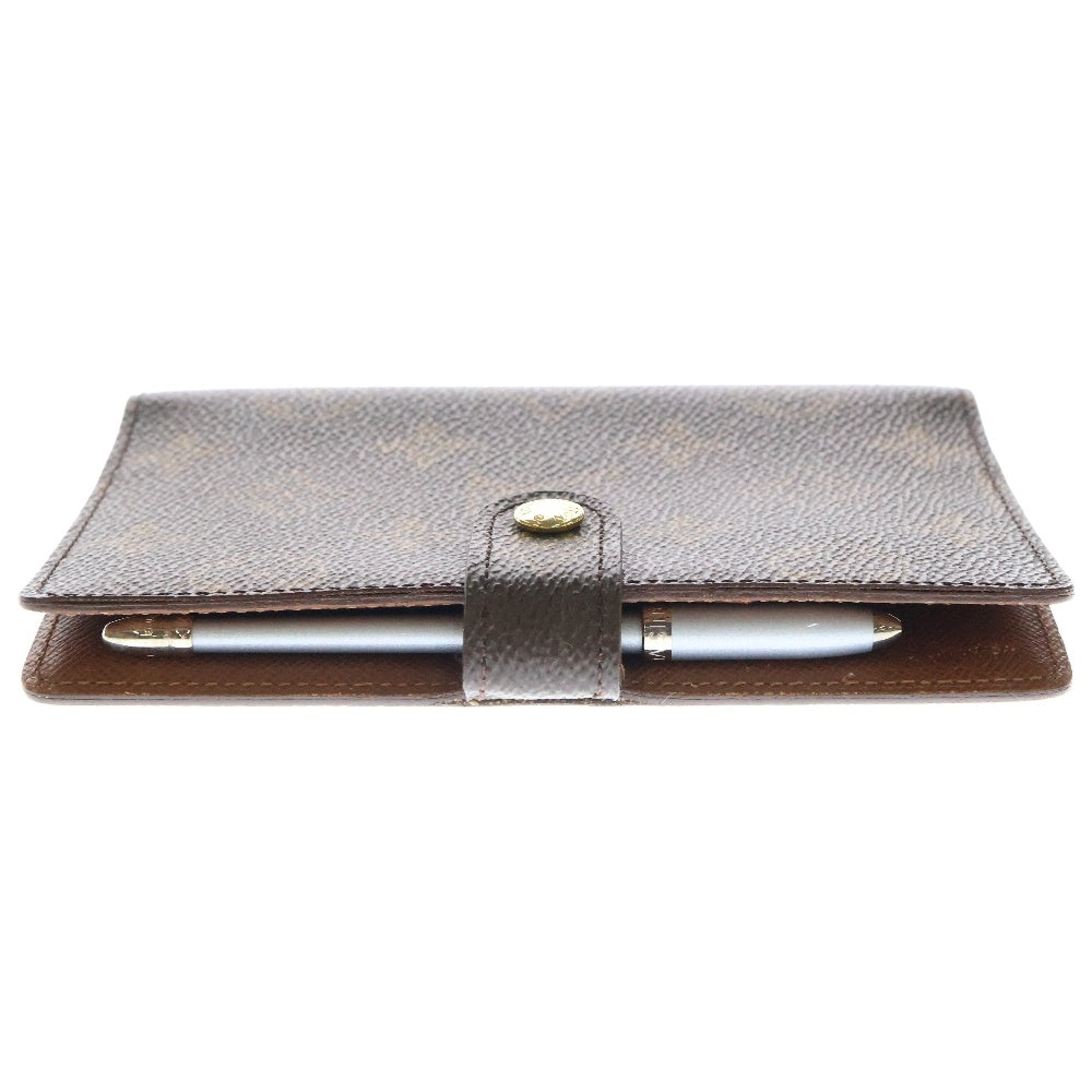 LOUIS VUITTON(ルイヴィトン) モノグラム アジェンダPM ペン付属 ブラウン PVCレザー 手帳カバー R20005