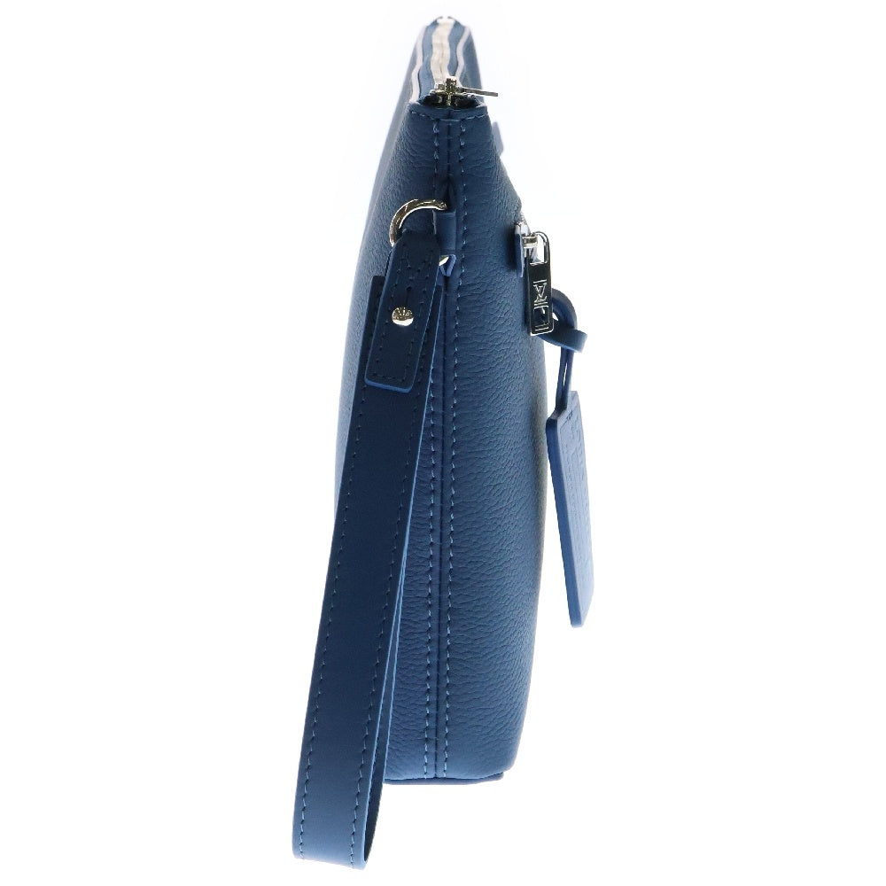 LOUIS VUITTON(ルイヴィトン) LVアエログラム テイクオフポーチ レザー クラッチバッグ ブルー M82813