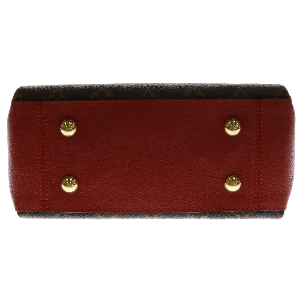 LOUIS VUITTON(ルイヴィトン) モノグラム スレンヌBB ショルダーバッグ ブラウン×レッド ゴールド金具 レザー×PVC M43776