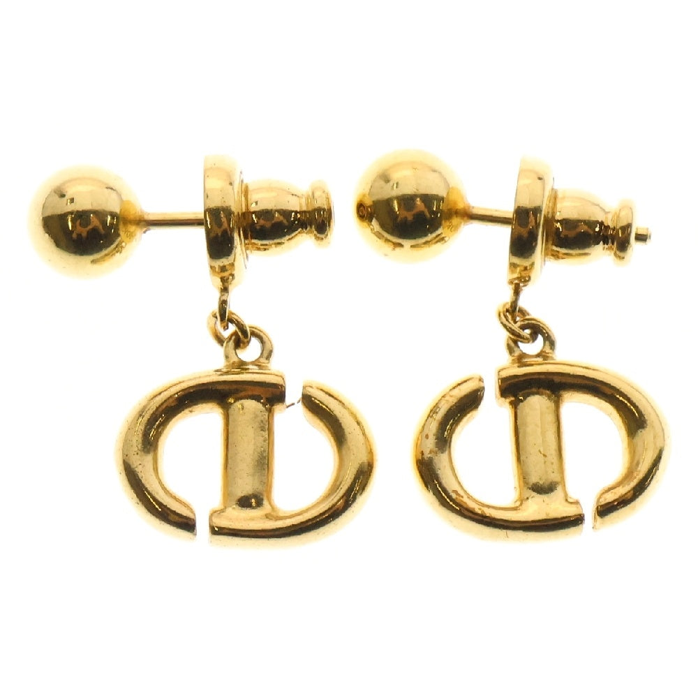 Christian Dior(クリスチャンディオール) CDロゴピアス CD Navy GP イヤーアクセサリー ゴールド