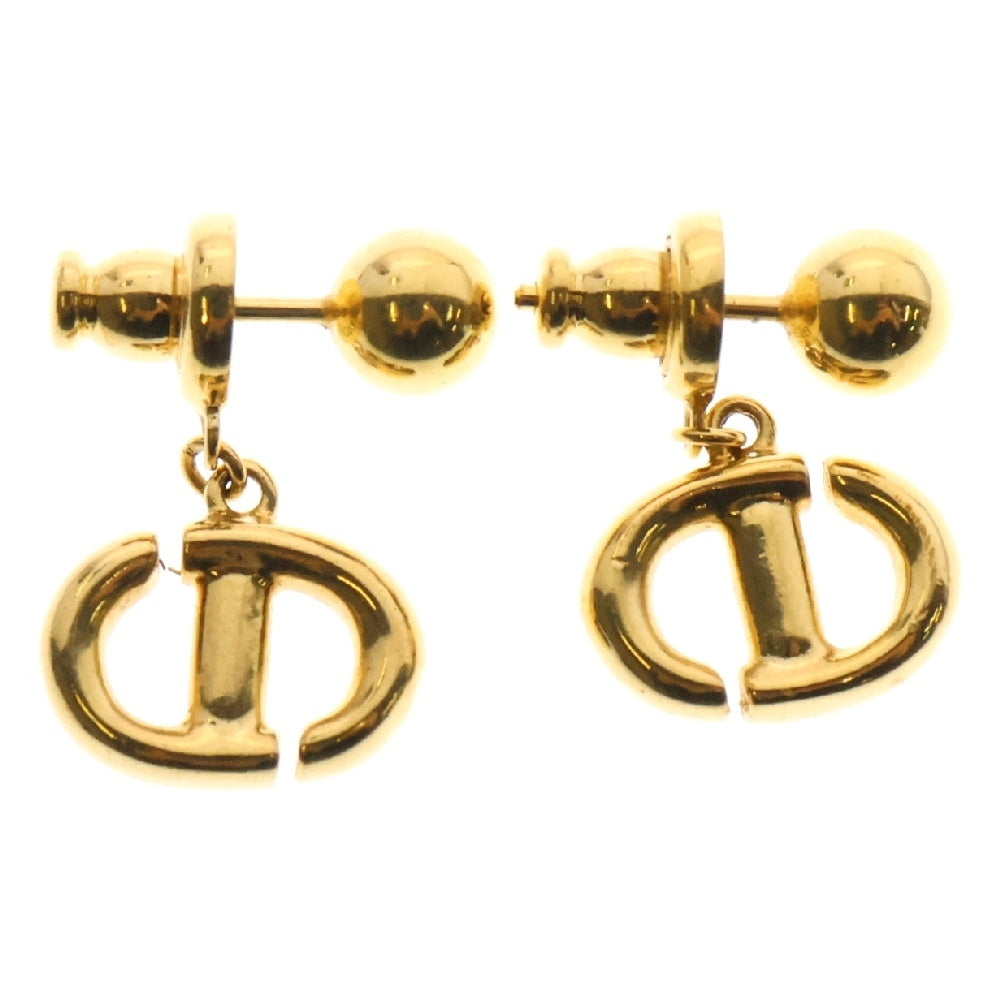 Christian Dior(クリスチャンディオール) CDロゴピアス CD Navy GP イヤーアクセサリー ゴールド