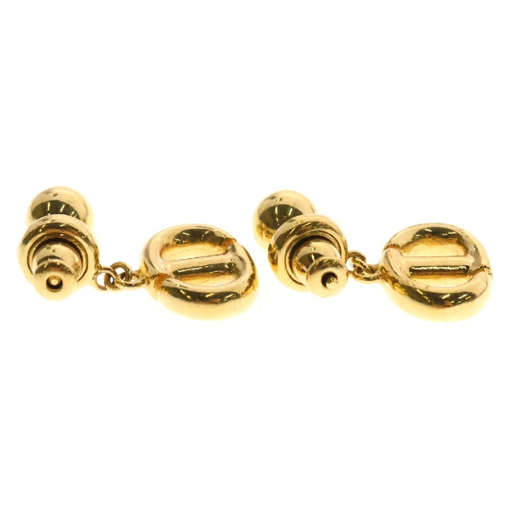 Christian Dior(クリスチャンディオール) CDロゴピアス CD Navy GP イヤーアクセサリー ゴールド