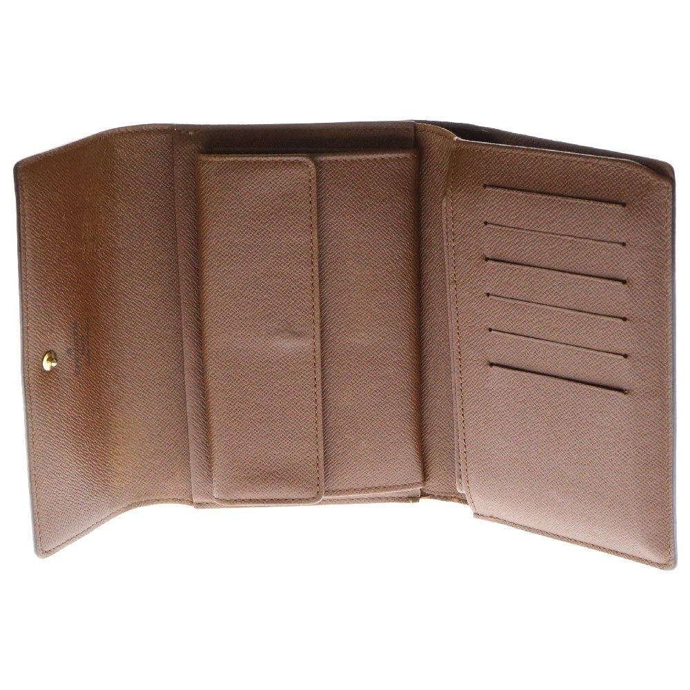 LOUIS VUITTON(ルイヴィトン) モノグラム ポルト トレゾール エテュイ パピエ 三つ折り財布 ブラウン PVCレザー M61202