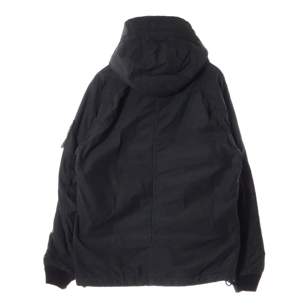 STONE ISLAND(ストーンアイランド) ガーメントダイ フリースライナー フーデッドジャケット ナイロンジャケット ブラック 771541131