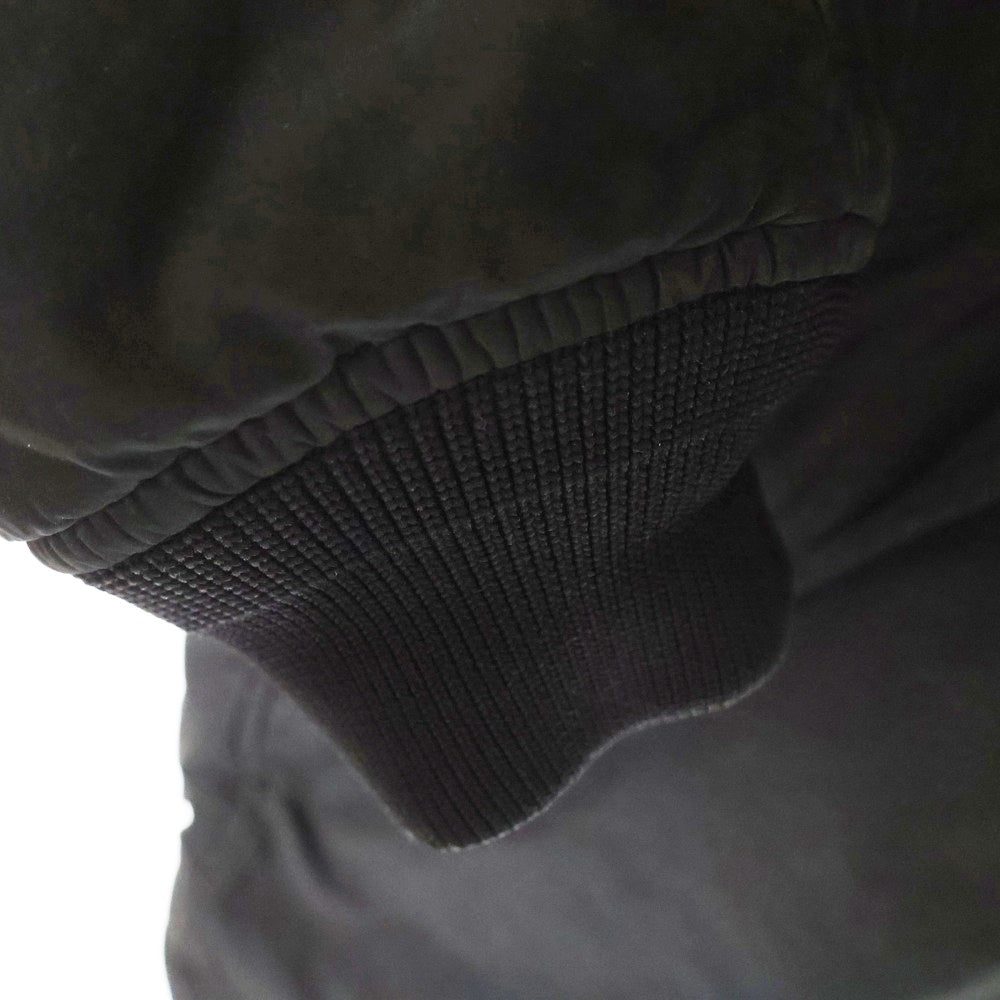 STONE ISLAND(ストーンアイランド) ガーメントダイ フリースライナー フーデッドジャケット ナイロンジャケット ブラック 771541131
