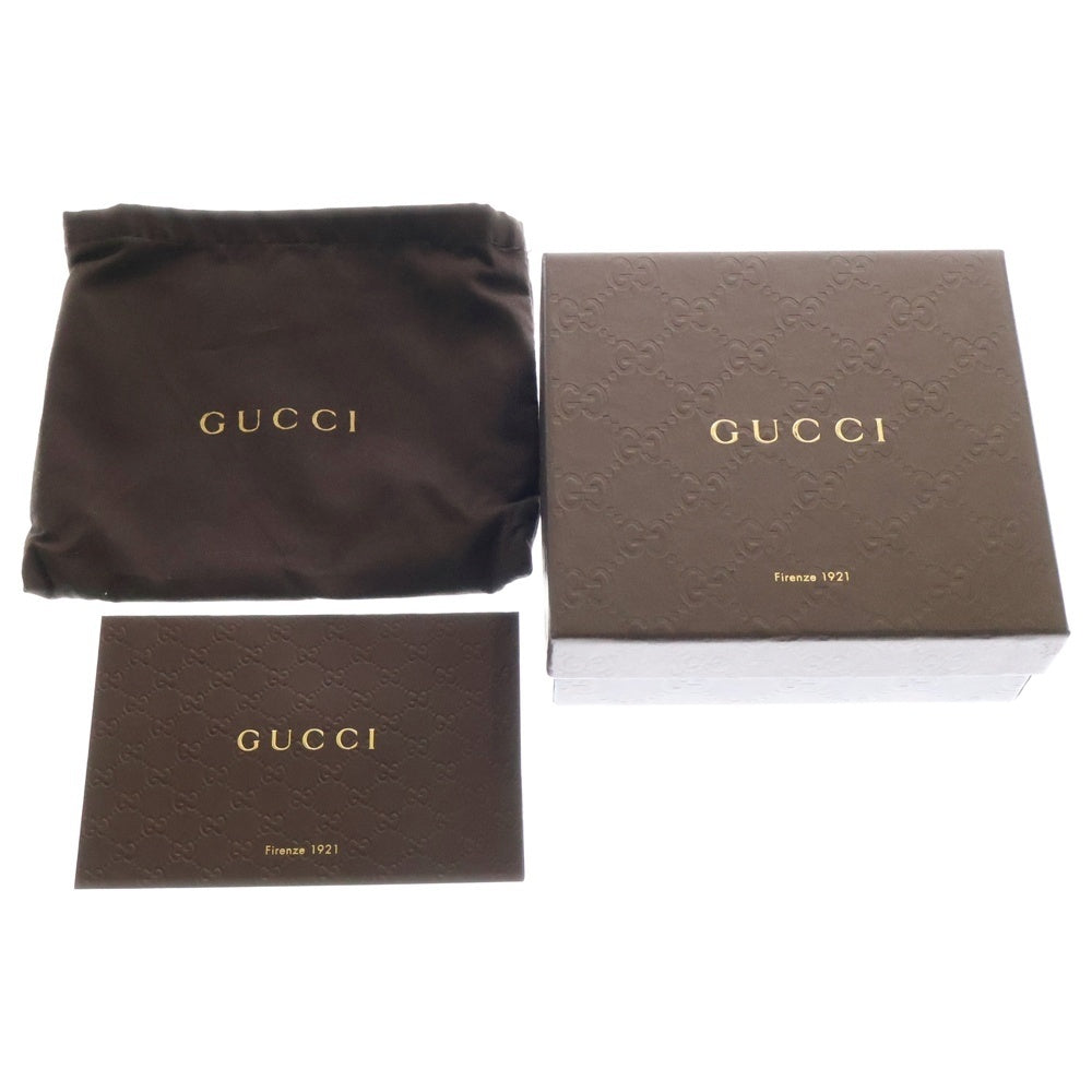 GUCCI(グッチ) マイクログッチシマ 二つ折り財布 コンパクトウォレット ゴールド金具 パテント ピンクベージュ 309755