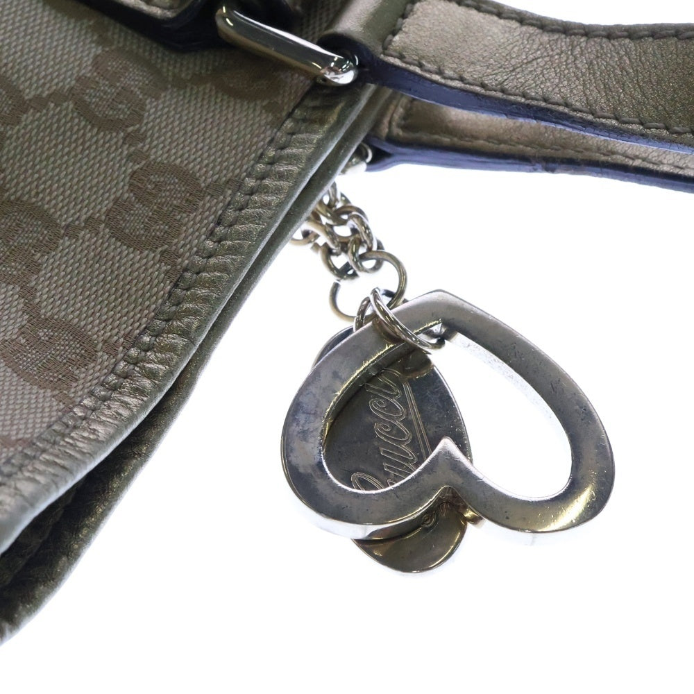 GUCCI(グッチ) GGキャンバス トートバッグ ベージュ×ゴールド 137396 レディース