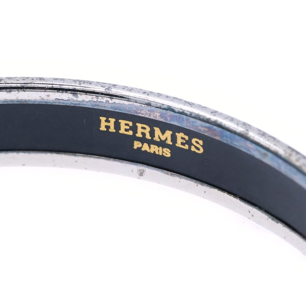 HERMES(エルメス) バングル エマイユ PM レッド メタル シルバー アクセサリー