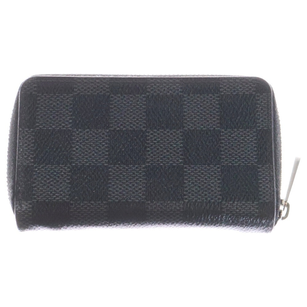 LOUIS VUITTON(ルイヴィトン) ダミエ・グラフィット ジッピーコインパース コインケース 小物入れ 財布 ブラック PVC シルバー金具 N63076