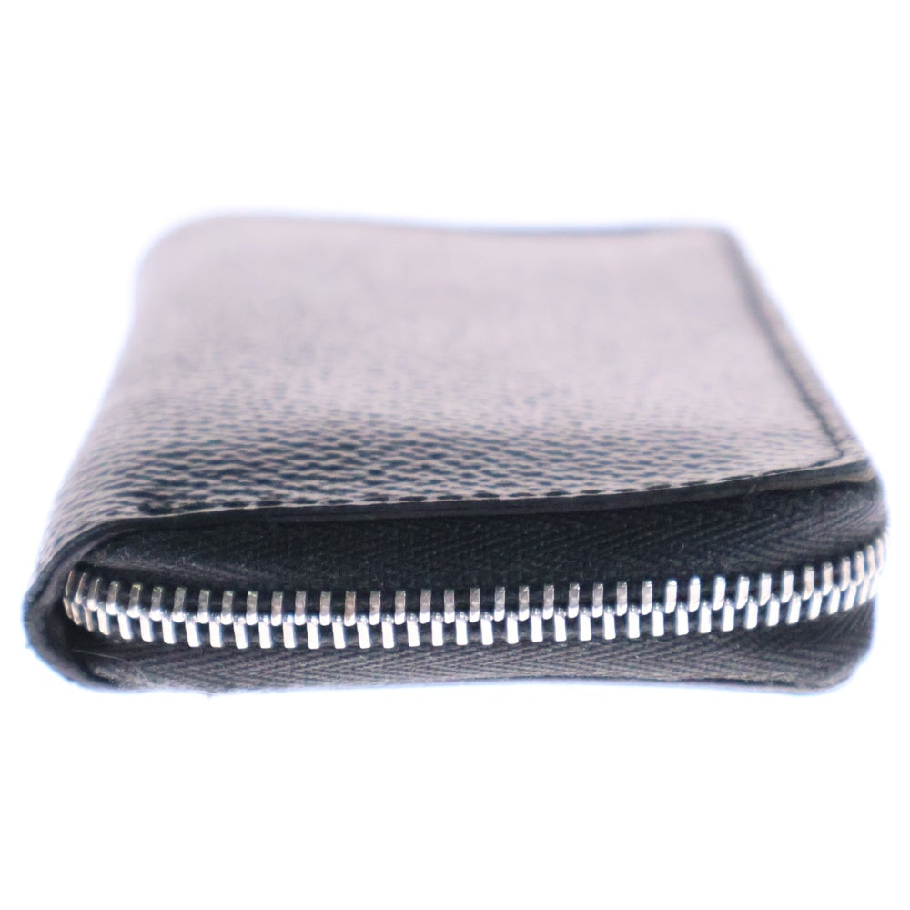 LOUIS VUITTON(ルイヴィトン) ダミエ・グラフィット ジッピーコインパース コインケース 小物入れ 財布 ブラック PVC シルバー金具 N63076