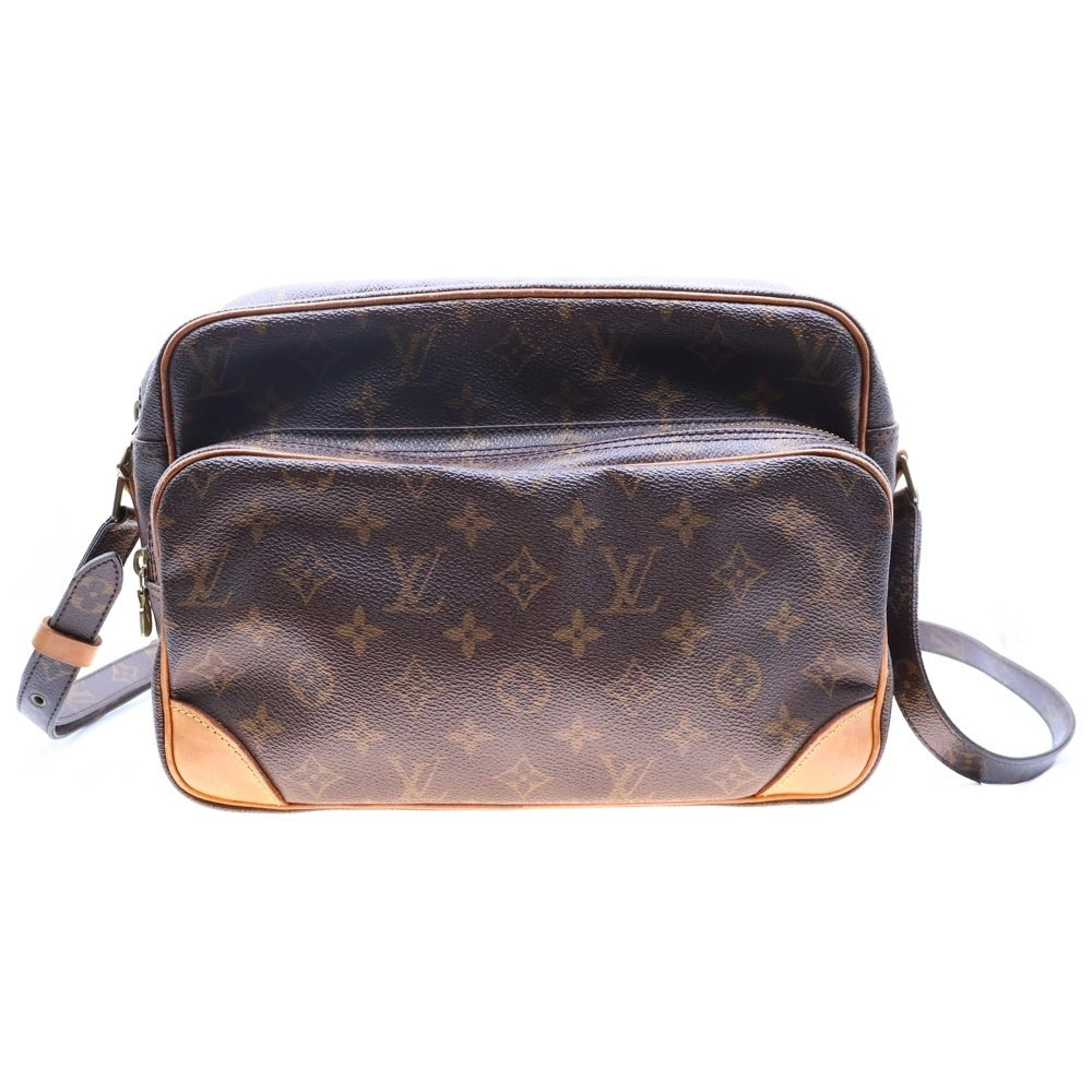 LOUIS VUITTON(ルイヴィトン) モノグラム ナイル レザーショルダーバッグ ブラウン M45242
