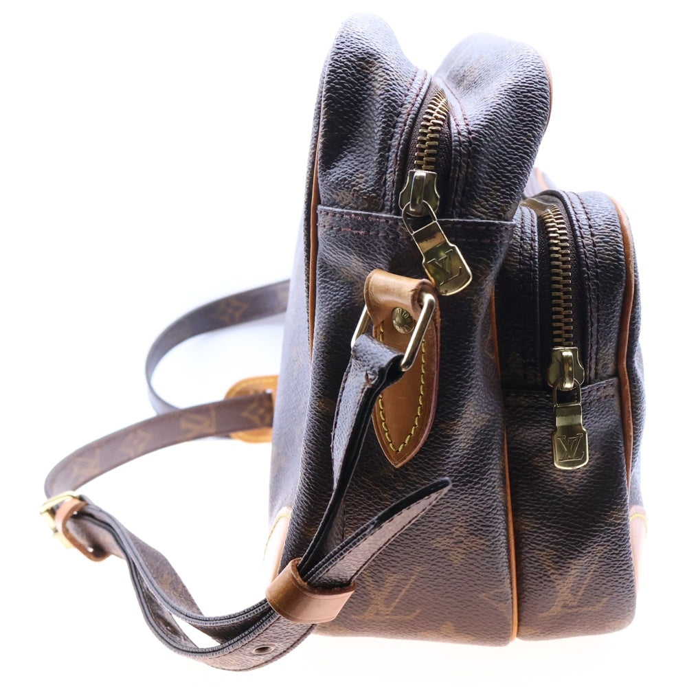 LOUIS VUITTON(ルイヴィトン) モノグラム ナイル レザーショルダーバッグ ブラウン M45242