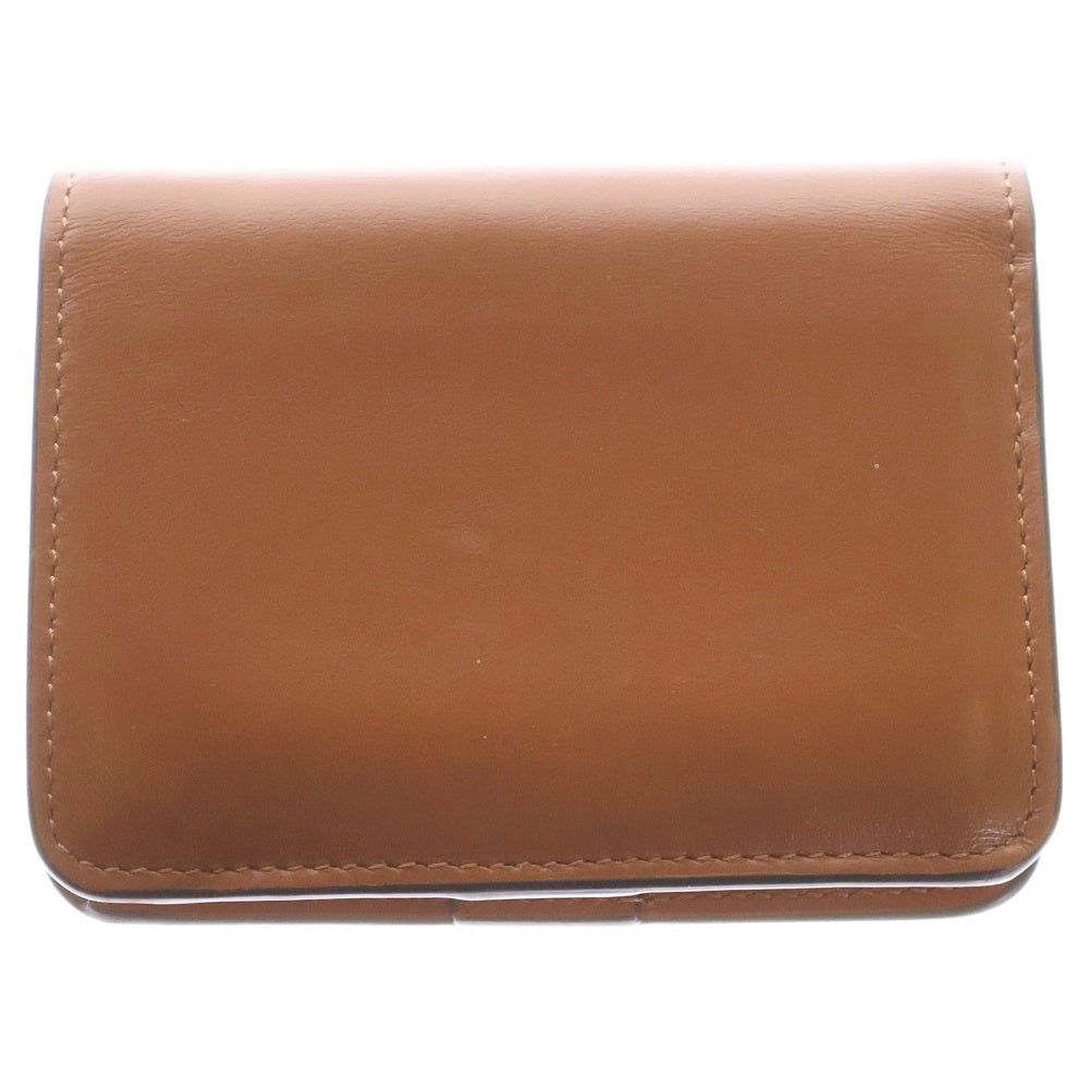 TOD'S(トッズ) 2つ折り財布 コンパクトウォレット ゴールド キャメル ゴールド金具 レザー