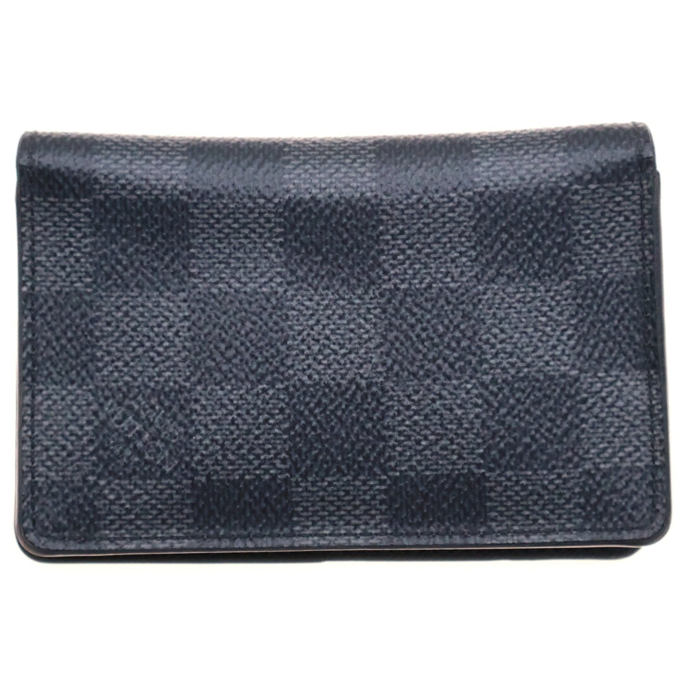 LOUIS VUITTON(ルイヴィトン) ダミエ グラフィット オーガナイザー ドゥ ポッシュ レザーカードケース ブラック N63143