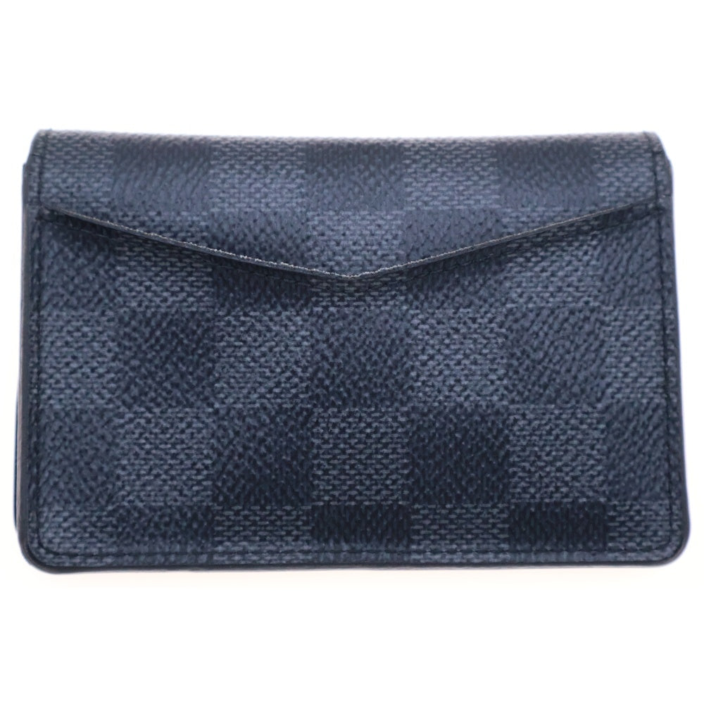 LOUIS VUITTON(ルイヴィトン) ダミエ グラフィット オーガナイザー ドゥ ポッシュ レザーカードケース ブラック N63143