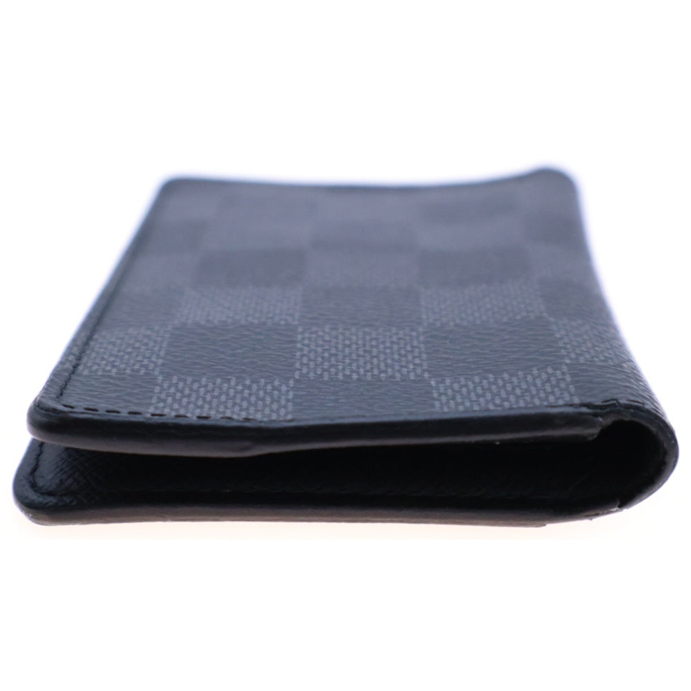 LOUIS VUITTON(ルイヴィトン) ダミエ グラフィット オーガナイザー ドゥ ポッシュ レザーカードケース ブラック N63143