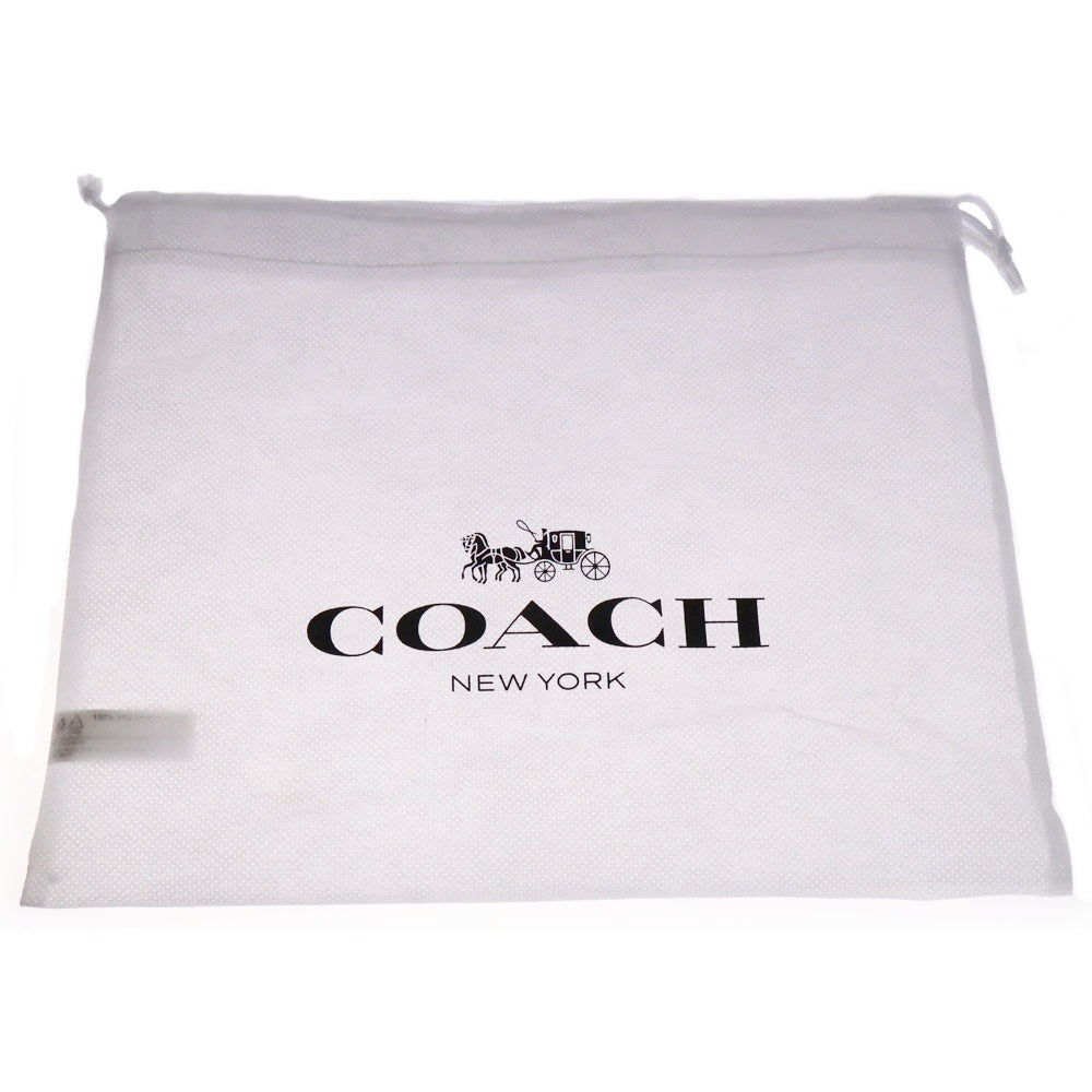 COACH(コーチ) モーガン ロゴプレート スクエア レザー クロスボディ ショルダーバッグ アイボリー レディース CL416