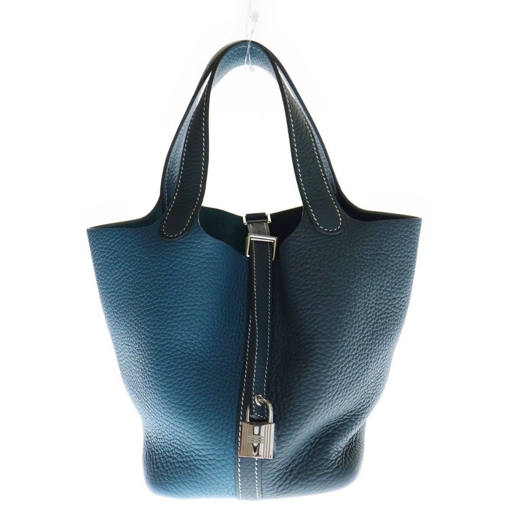 HERMES(エルメス) ピコタンロックPM カザック ヴェールボスフール×ヴェールシプレス トリヨンクレマンス Z刻印 シルバー金具