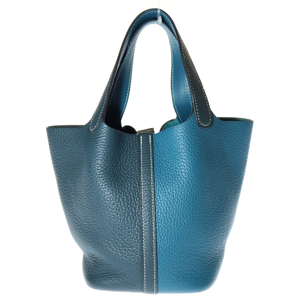 HERMES(エルメス) ピコタンロックPM カザック ヴェールボスフール×ヴェールシプレス トリヨンクレマンス Z刻印 シルバー金具