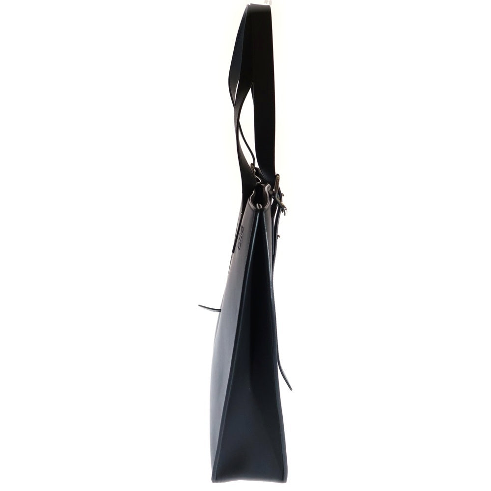 LOEWE(ロエベ) バックル ホリゾンタル アナグラム エンボスロゴ カーフレザー トートバッグ ブラック B692K96X06