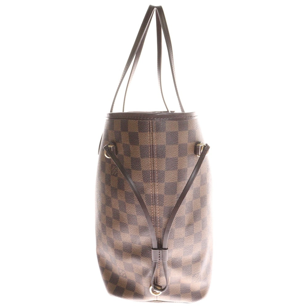 LOUIS VUITTON(ルイヴィトン) ネヴァーフルMM ダミエ エベヌ ローズバレリーヌ PVC レザー トートバッグ ブラウン ポーチ付き N41603 AR3186