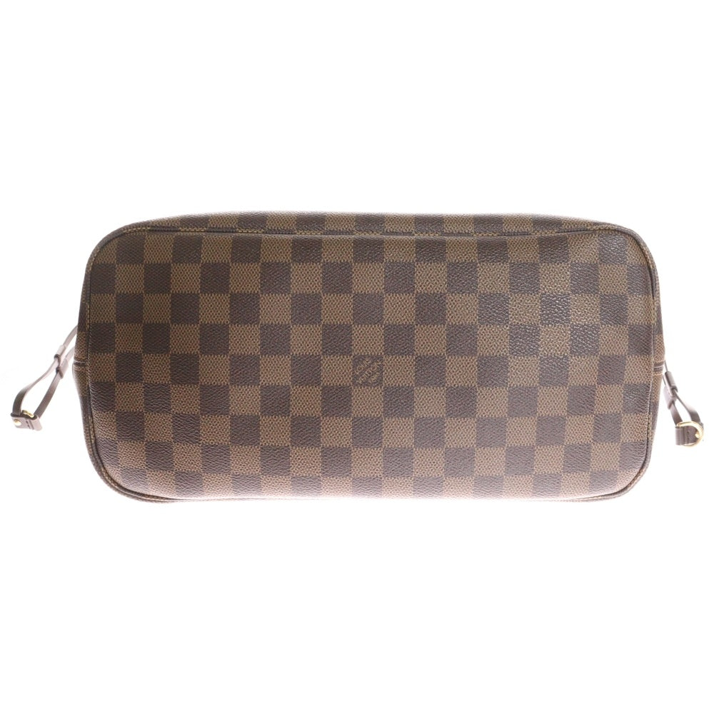 LOUIS VUITTON(ルイヴィトン) ネヴァーフルMM ダミエ エベヌ ローズバレリーヌ PVC レザー トートバッグ ブラウン ポーチ付き N41603 AR3186