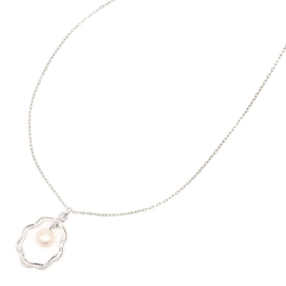 MIKIMOTO(ミキモト) パール フレームデザイン ネックレス SV シルバー アクセサリー