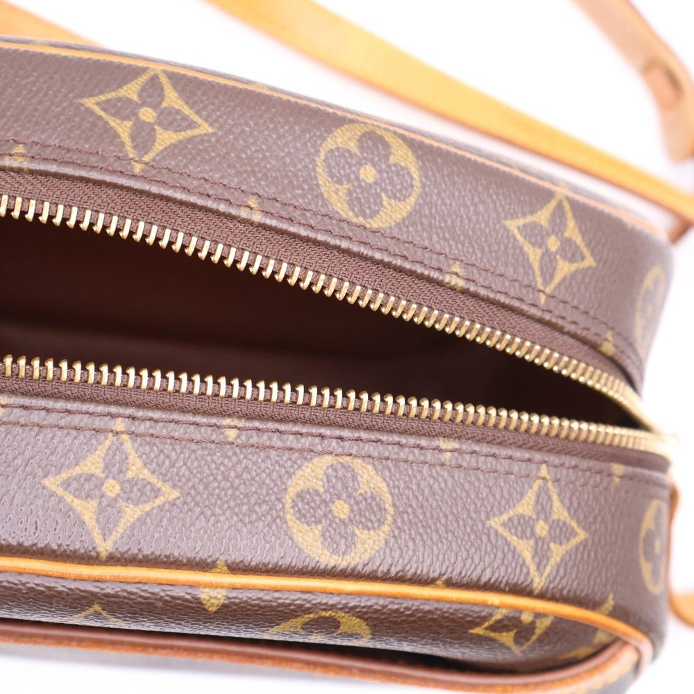 LOUIS VUITTON(ルイヴィトン) モノグラム ブロワ ショルダーバッグ ショルダーポシェット ブラウン ゴールド金具 レザー×PVC M51221