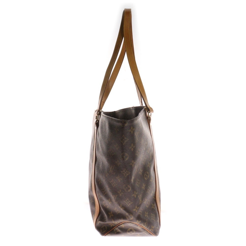 LOUIS VUITTON(ルイヴィトン) モノグラム サックショッピング トートバッグ ハンドバッグ ブラウン ゴールド金具 レザー×PVC M51108
