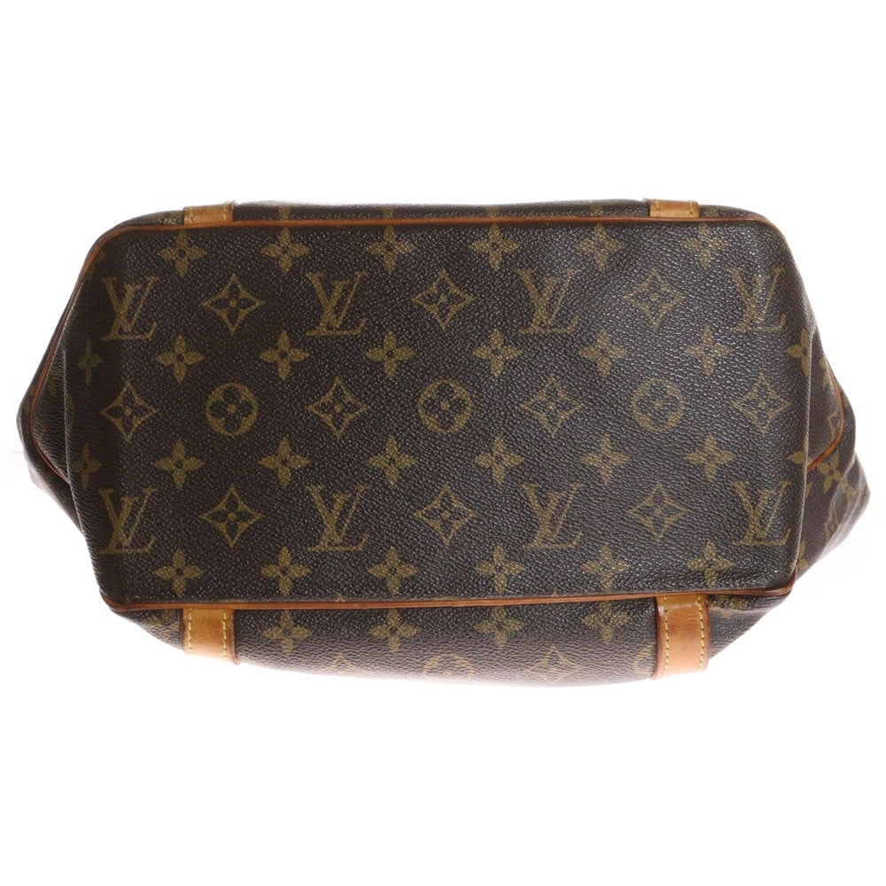 LOUIS VUITTON(ルイヴィトン) モノグラム サックショッピング トートバッグ ハンドバッグ ブラウン ゴールド金具 レザー×PVC M51108