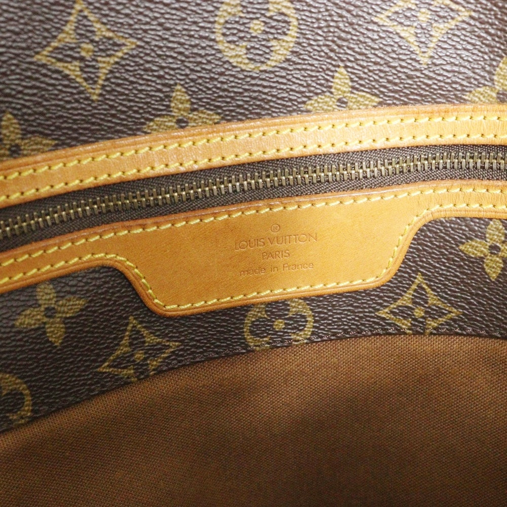 LOUIS VUITTON(ルイヴィトン) モノグラム サックショッピング トートバッグ ハンドバッグ ブラウン ゴールド金具 レザー×PVC M51108