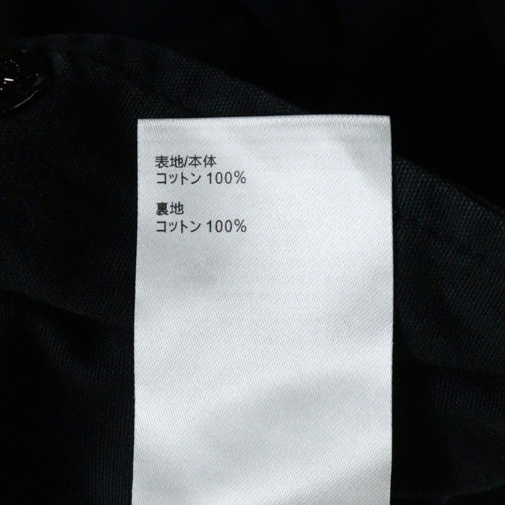 LOUIS VUITTON(ルイヴィトン) 22AW LVスプレッド テクニカル バックロゴ刺繍 オーバー コットン シャツジャケット ブルゾン ブラック RM222M N22 HNB26W