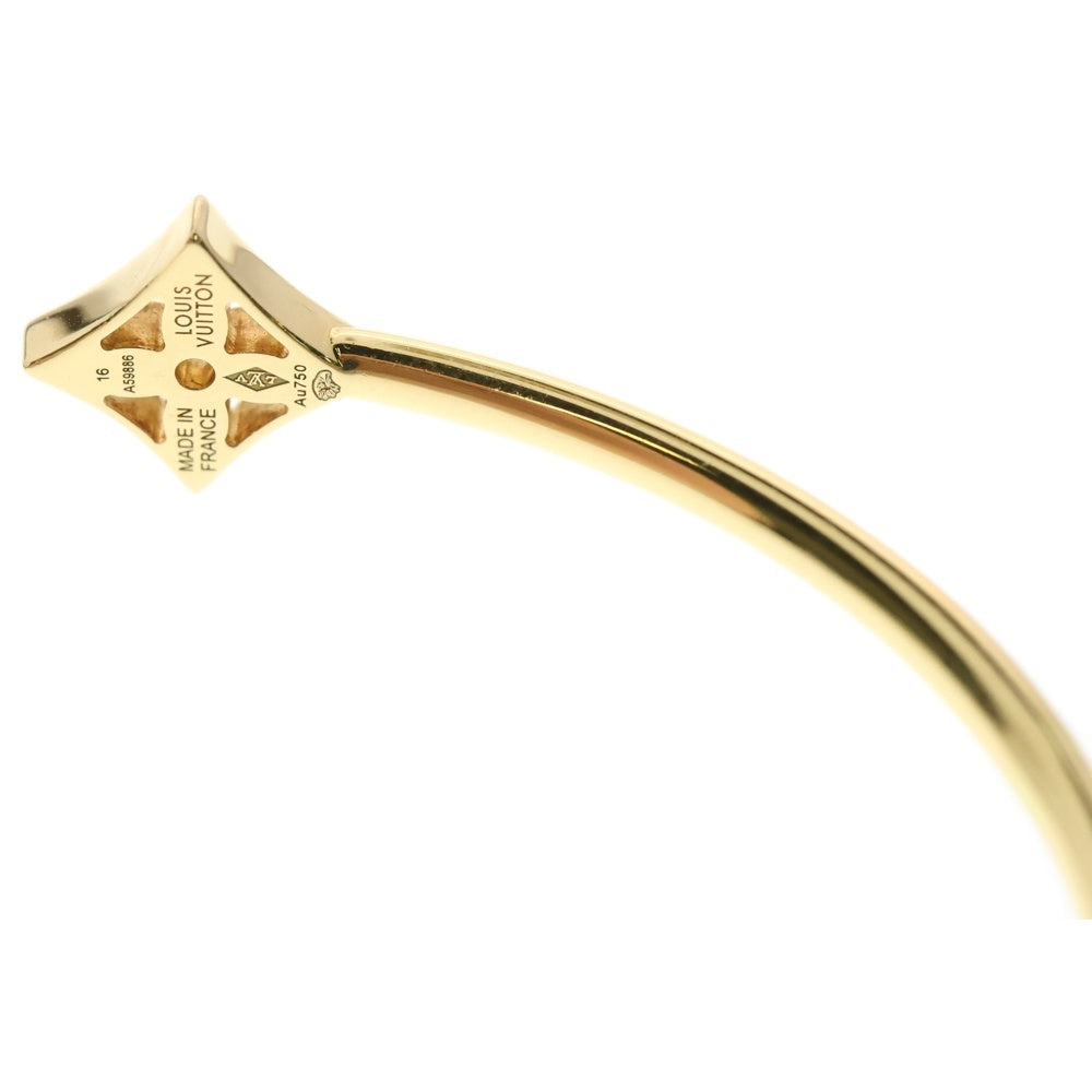 LOUIS VUITTON(ルイヴィトン) ツイスト ブロッサム ダイヤ Q95711 Au750 YG イエローゴールド #16 ブレスレット バングル ジュエリー アクセサリー