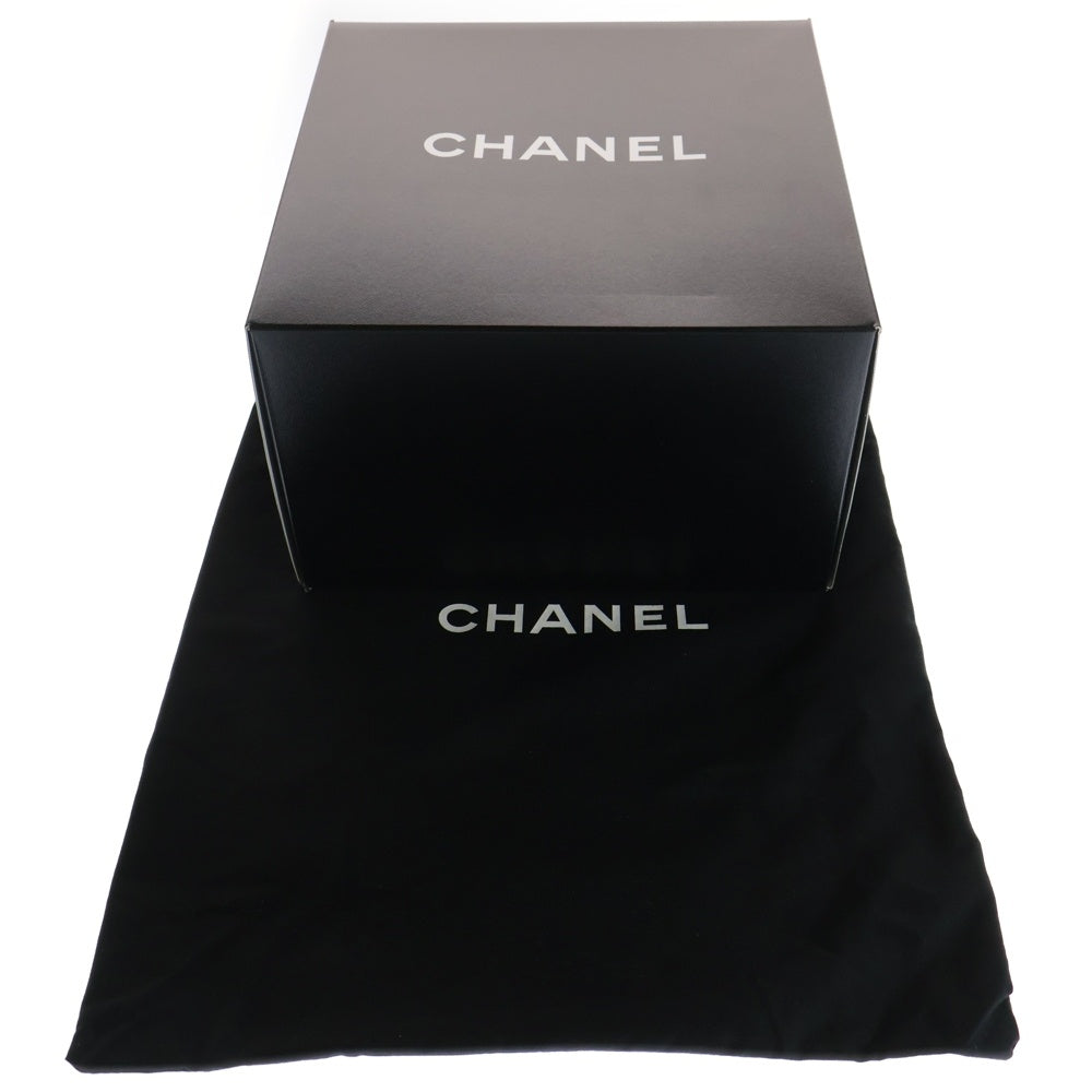 CHANEL(シャネル) ココマーク カンボンライン ラムスキン トートバッグ ベージュ×ブラック レディース