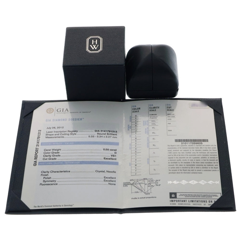 HARRY WINSTON(ハリーウィンストン) リリークラスター エンゲージメント リング ダイヤ プラチナ Pt950 0.56ct 指輪 RGDPRD005LC