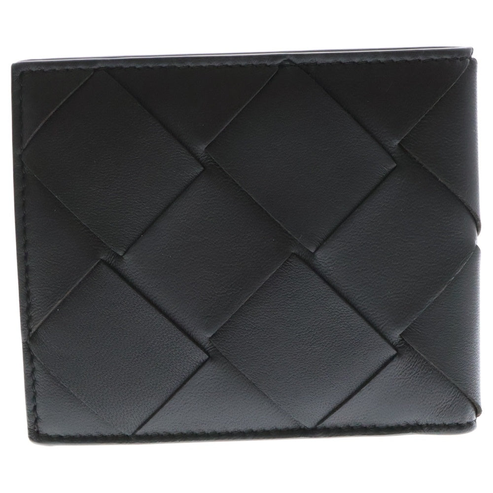 BOTTEGA VENETA(ボッテガヴェネタ) マキシイントレチャート 二つ折り財布 カードケース コンパクトウォレット ブラウン レザー113993
