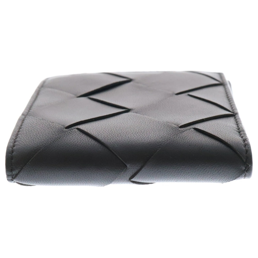 BOTTEGA VENETA(ボッテガヴェネタ) マキシイントレチャート 二つ折り財布 カードケース コンパクトウォレット ブラウン レザー113993