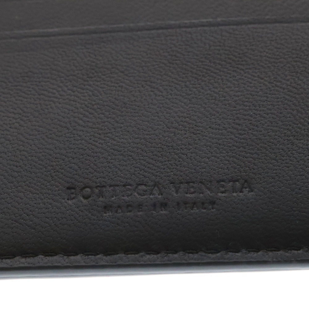 BOTTEGA VENETA(ボッテガヴェネタ) マキシイントレチャート 二つ折り財布 カードケース コンパクトウォレット ブラウン レザー113993
