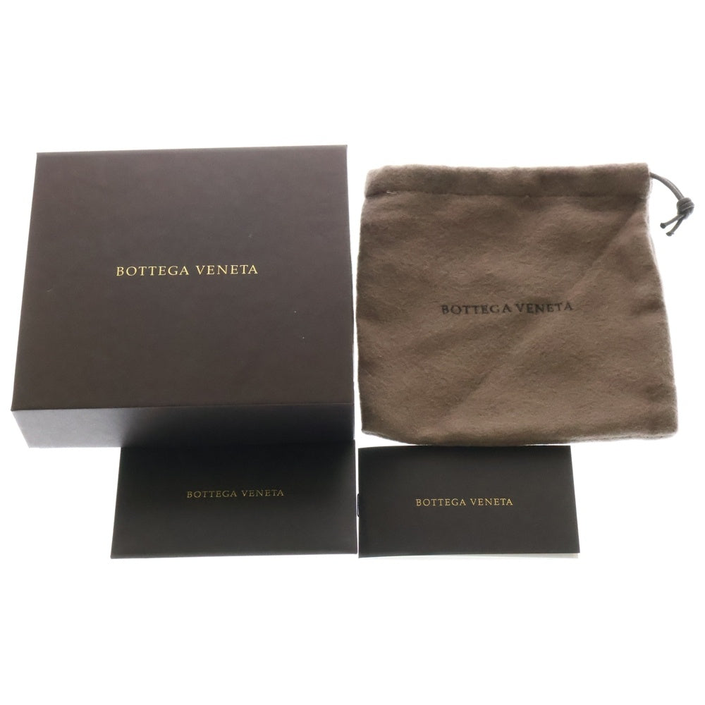 BOTTEGA VENETA(ボッテガヴェネタ) マキシイントレチャート 二つ折り財布 カードケース コンパクトウォレット ブラウン レザー113993