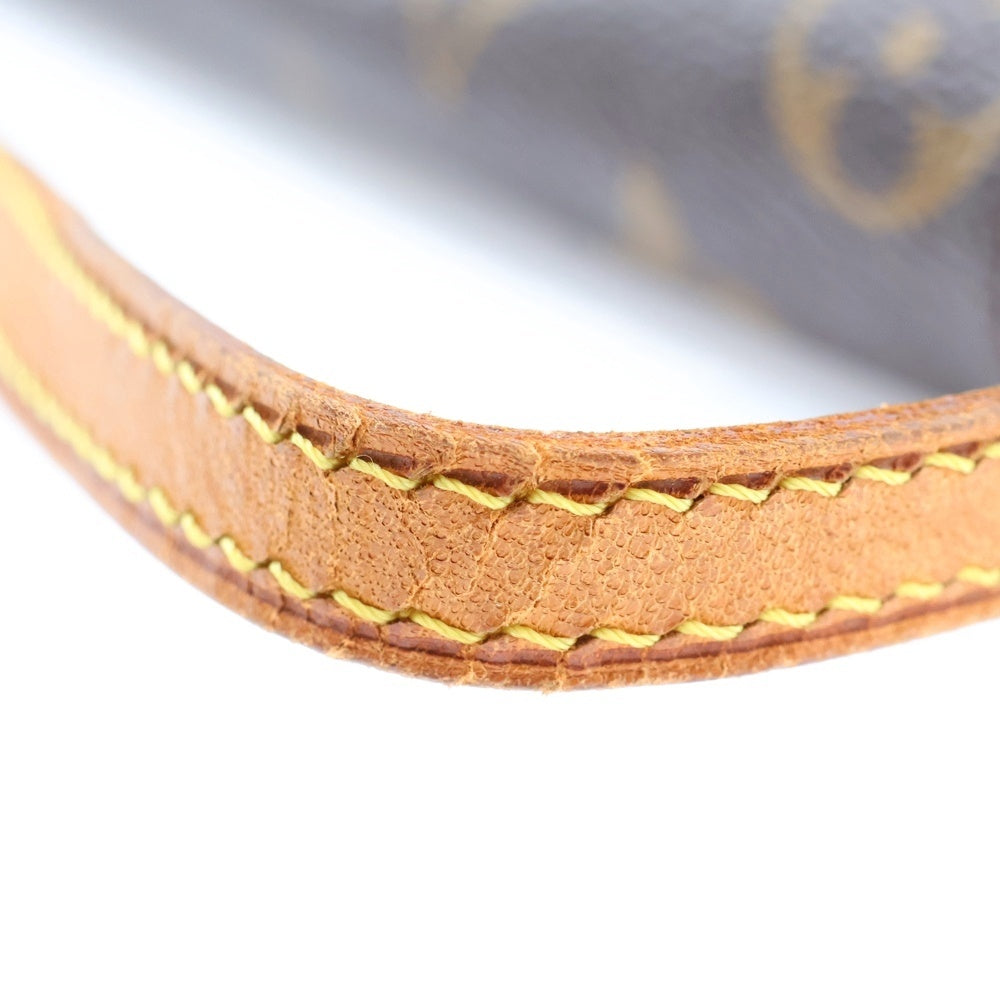 LOUIS VUITTON(ルイヴィトン) モノグラム ポシェットツインPM ショルダーポシェット ショルダーバッグ ミニバッグ ブラウン ゴールド金具 レザー×PVC M51854